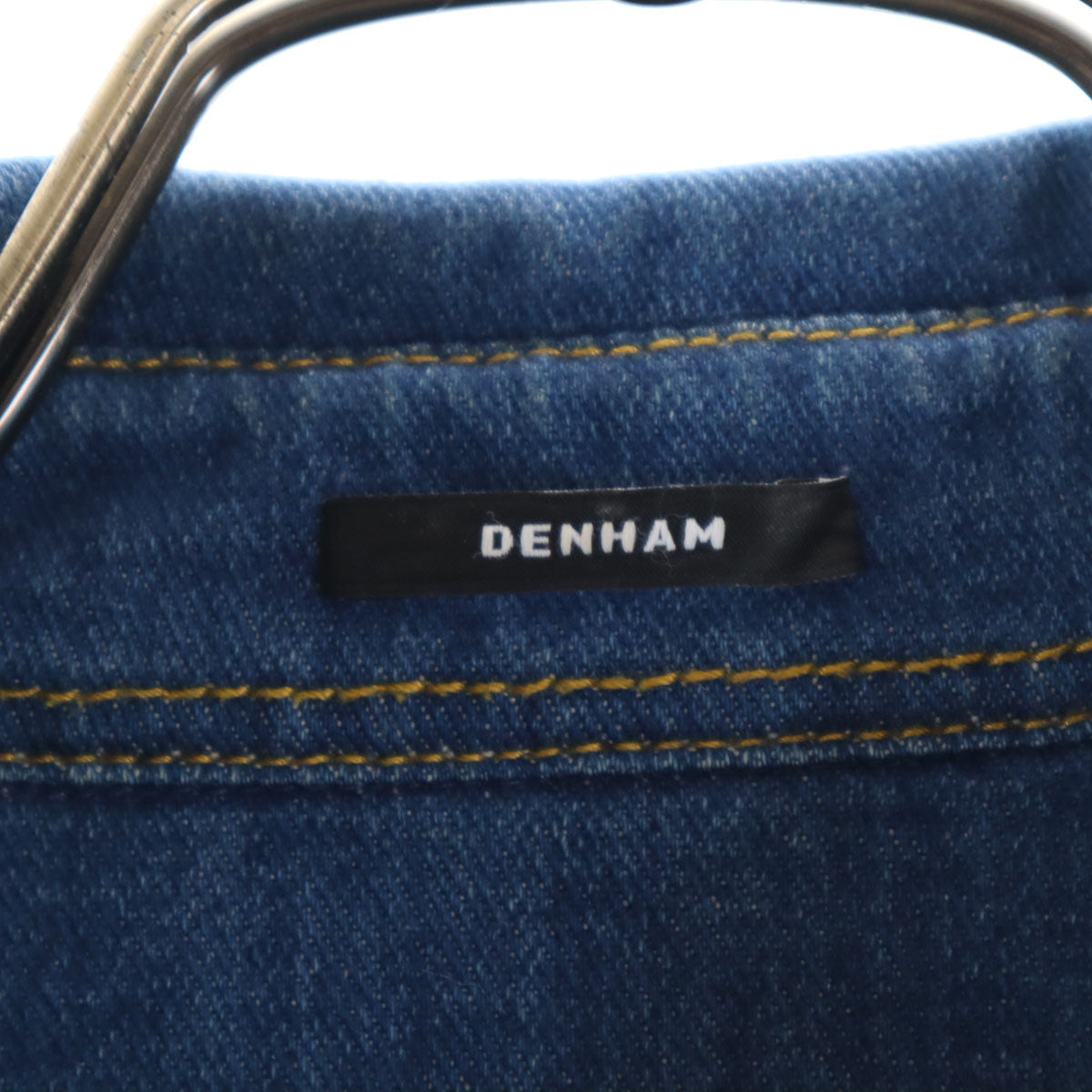 DENHAM デンハム ポルトガル製 長袖 デニムシャツ S ウォッシュブルー レディース