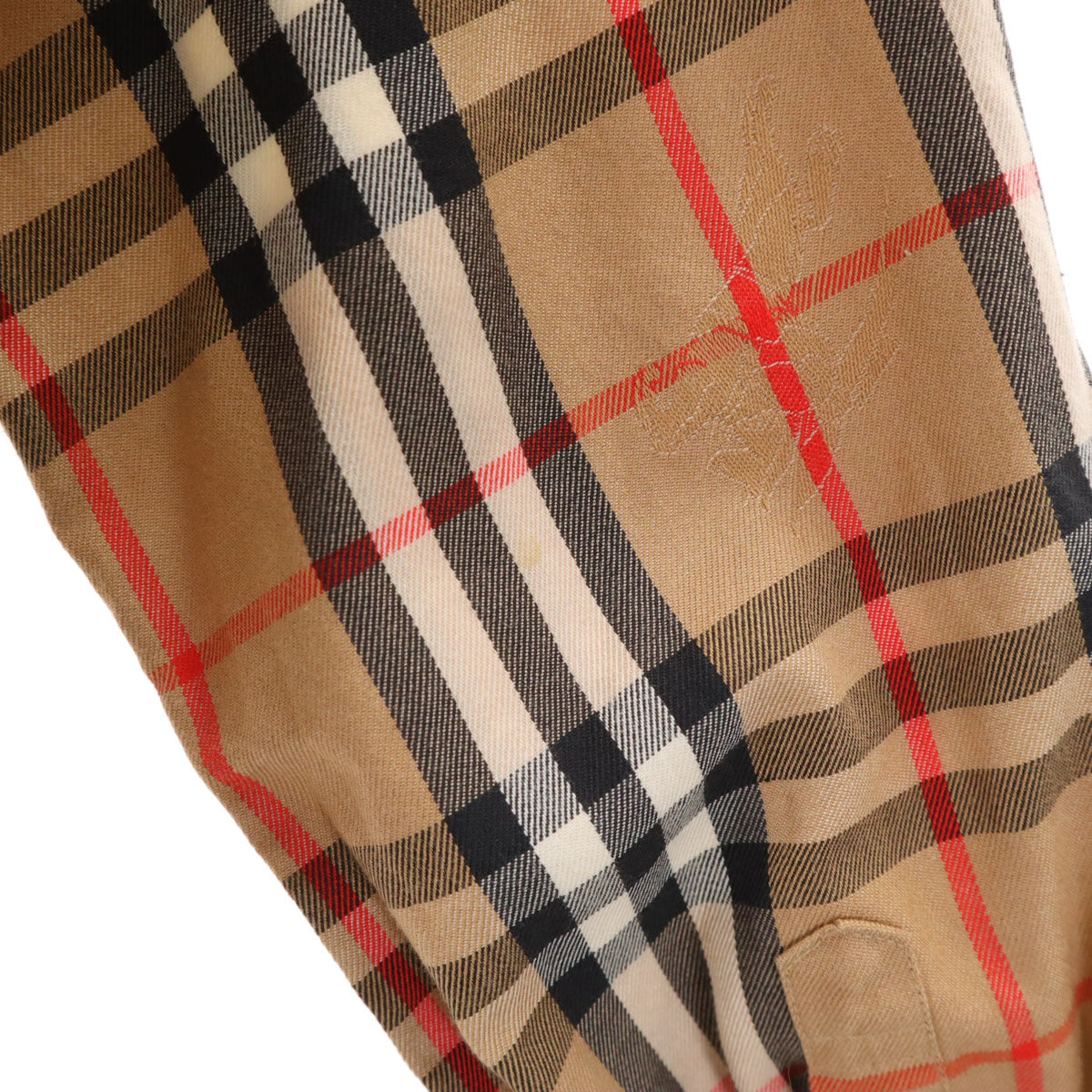 Burberrys バーバリーズ 90s オールド ノバチェック 長袖 コットンシャツ M ベージュ レディース