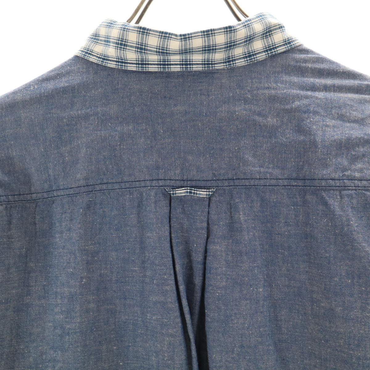 NATURE TRAIL ネイチャートレイル 長袖 プルオーバー シャンブレーシャツ L ネイビー ピンクハウス メンズ