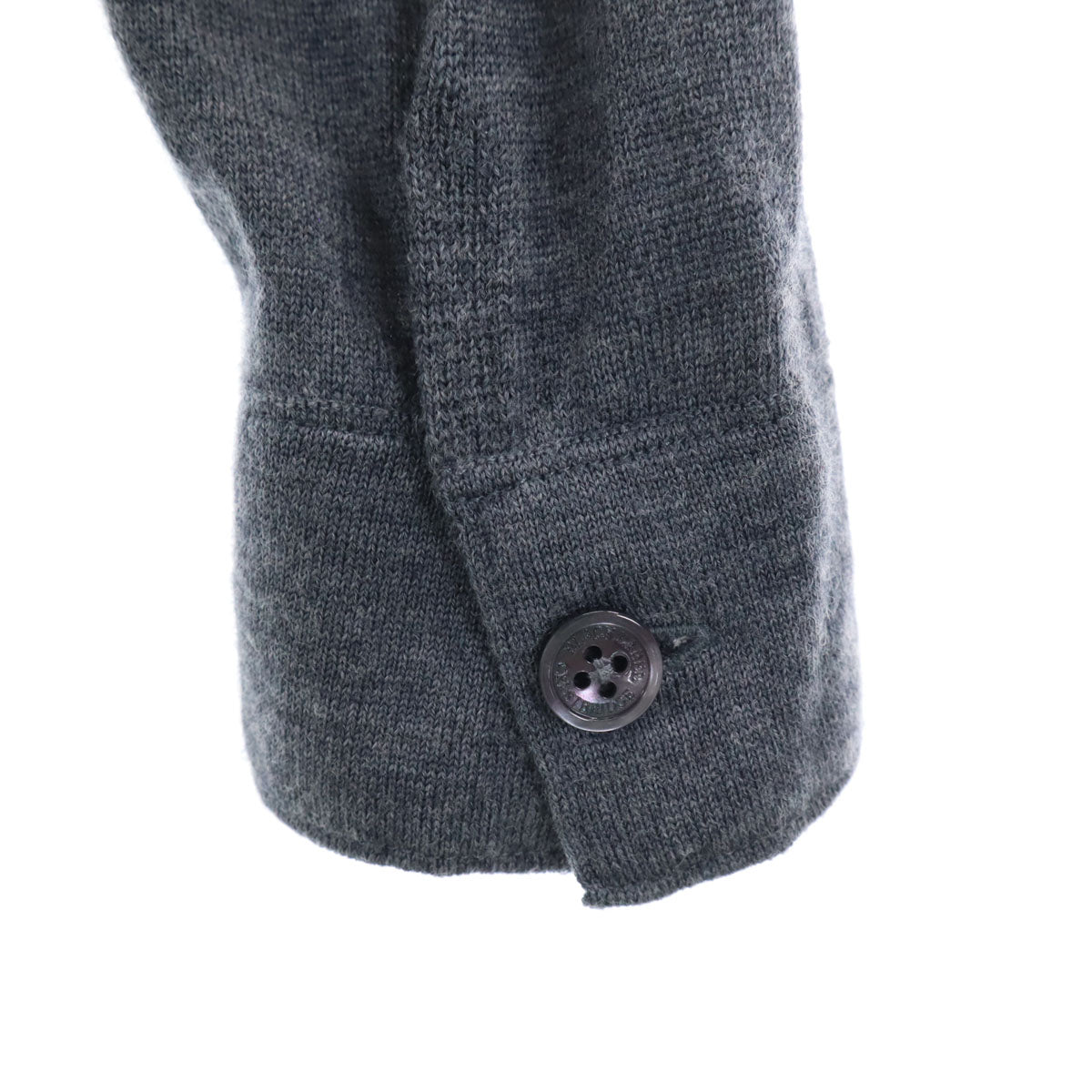 BLACK LABEL CRESTBRIDGE ブラックレーベルクレストブリッジ 長袖 Vネック ニットカーディガン M チャコールグレー メンズ