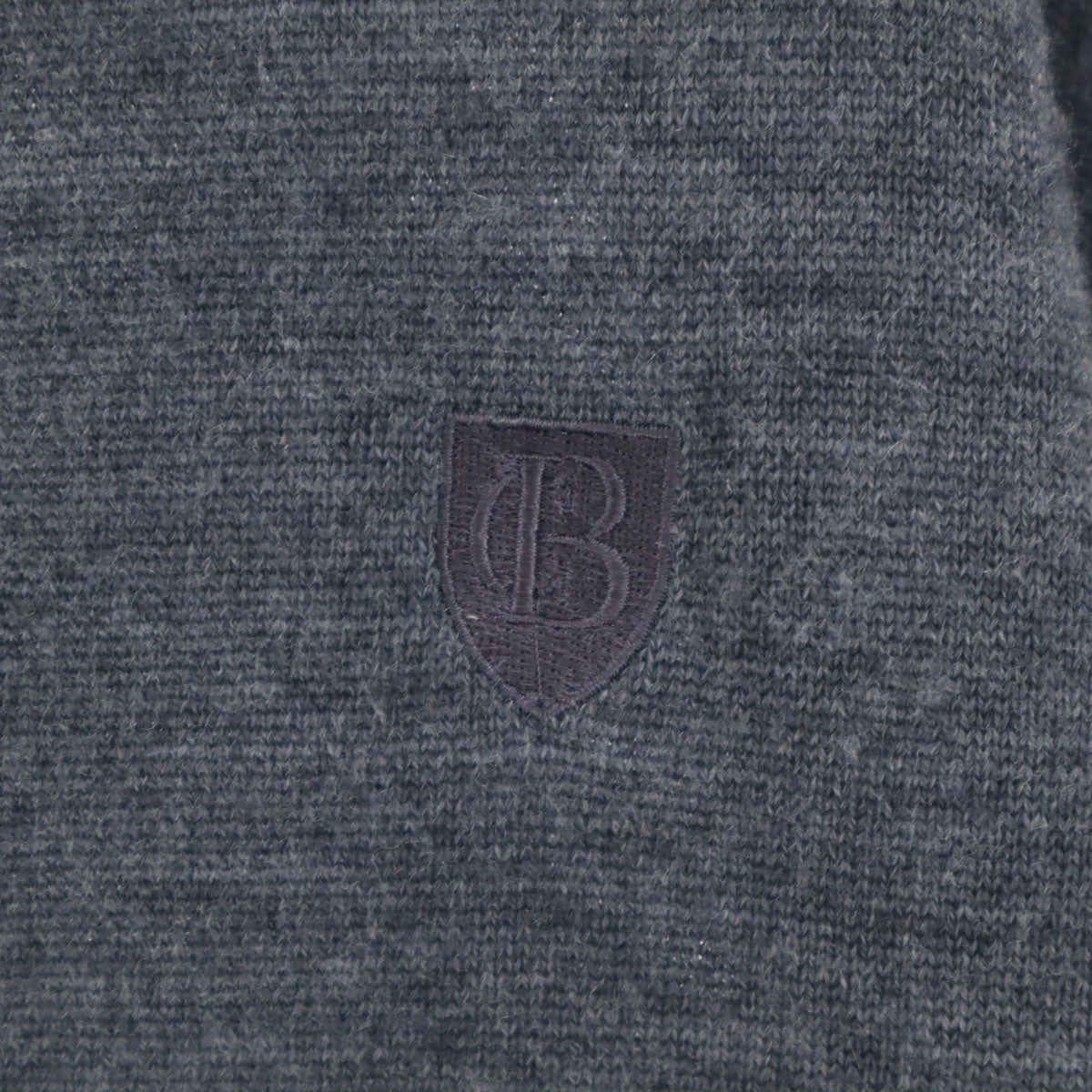 BLACK LABEL CRESTBRIDGE ブラックレーベルクレストブリッジ 長袖 Vネック ニットカーディガン M チャコールグレー メンズ