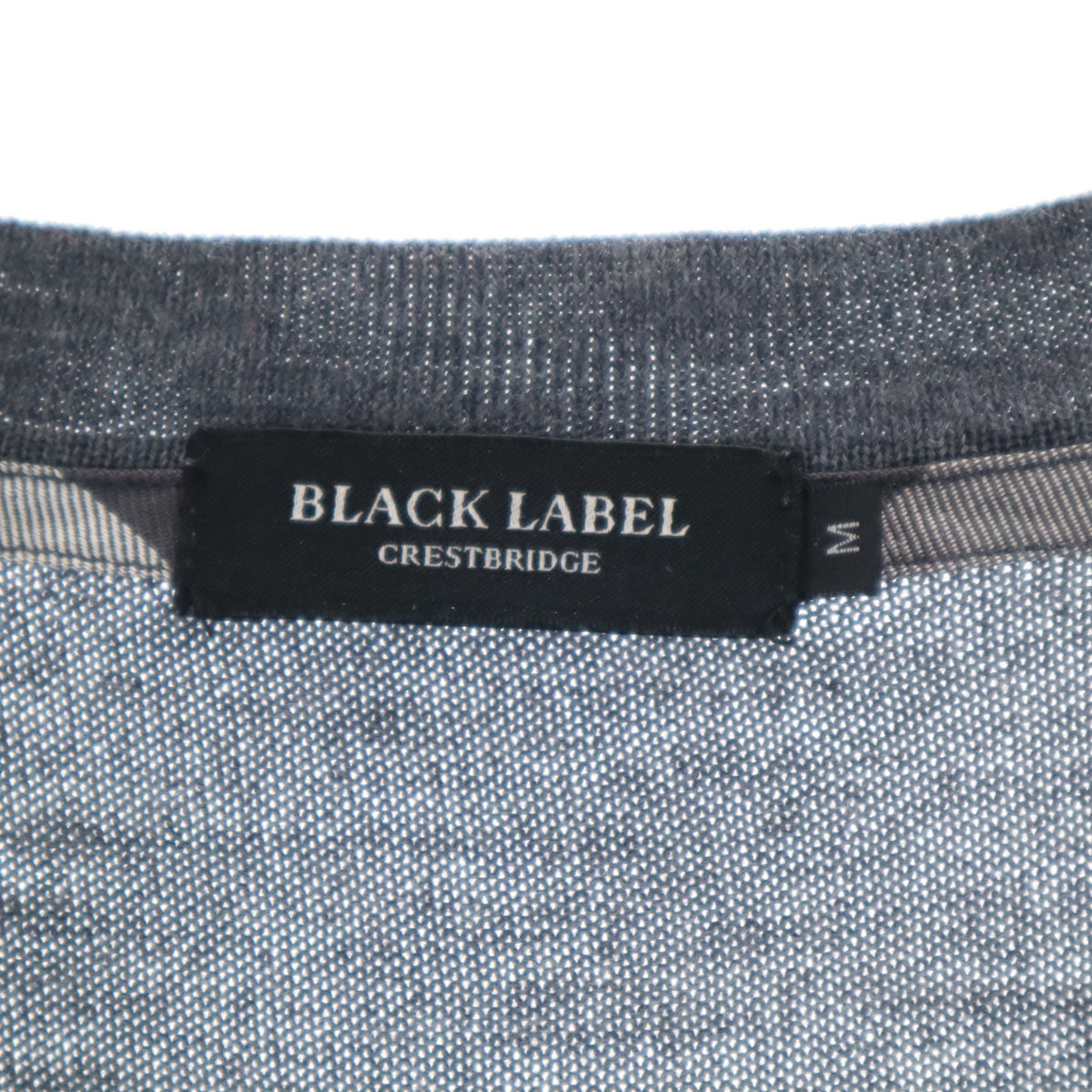 BLACK LABEL CRESTBRIDGE ブラックレーベルクレストブリッジ 長袖 Vネック ニットカーディガン M チャコールグレー メンズ