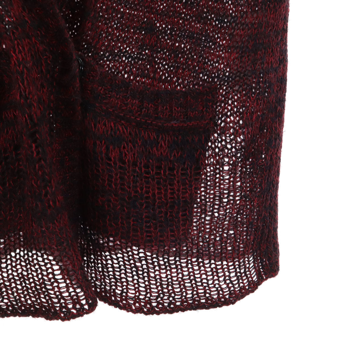 SEE BY CHLOE シーバイクロエ イタリア製 アルパカブレンド 長袖 Vネック ニットカーディガン 38 ボルドー系 レディース