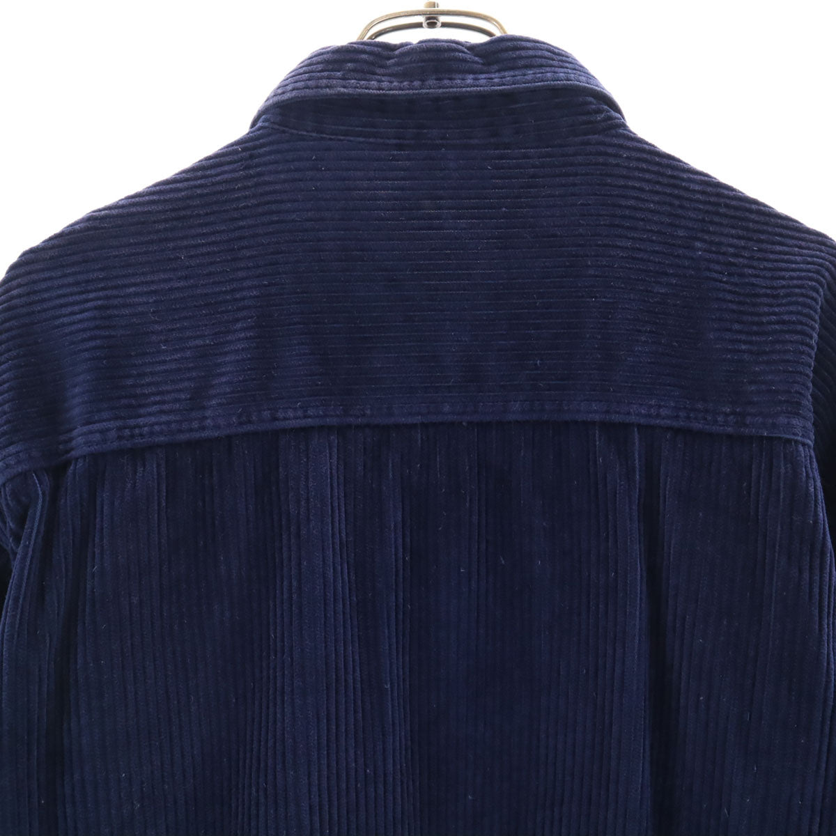 Pooh プー くまのプーさん刺繍 長袖 コーデュロイシャツ XL ネイビー DISNEY ディズニー メンズ