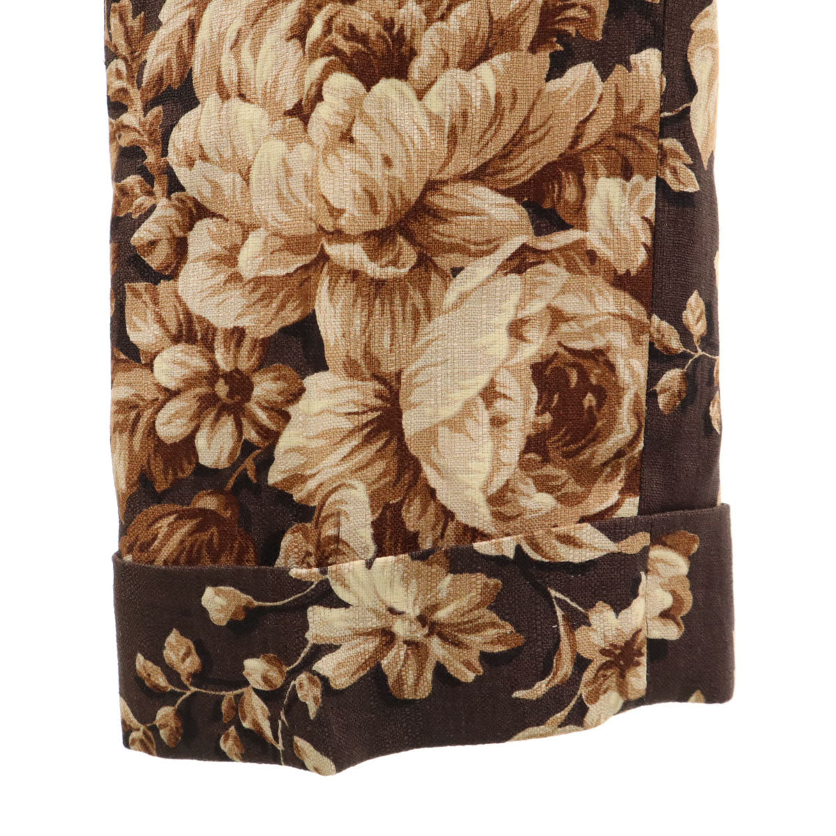 DOLCE&GABBANA ドルチェアンドガッバーナ イタリア製 花柄 テーラードジャケット 上下 セットアップ ブラウン レディース