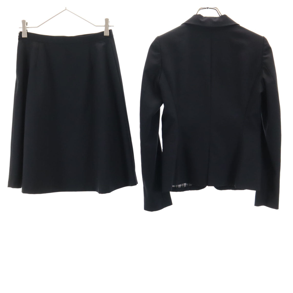 BLUE LABEL CRESTBRIDGE ブルーレーベルクレストブリッジ スカートスーツ 上下 セットアップ 38 ブラック レディース