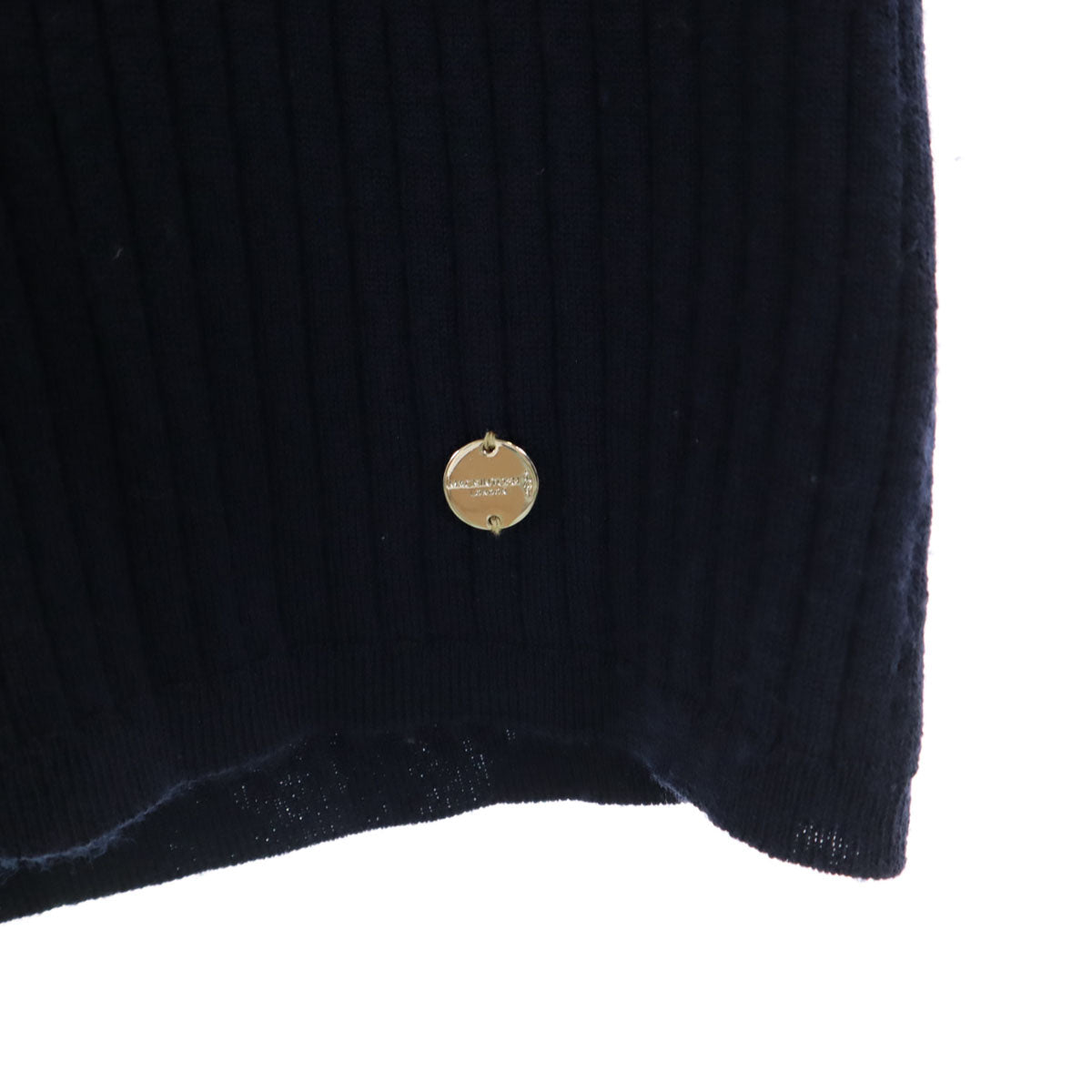 MACKINTOSH LONDON マッキントッシュロンドン 長袖 リブ ニット 40 ネイビー セーター レディース