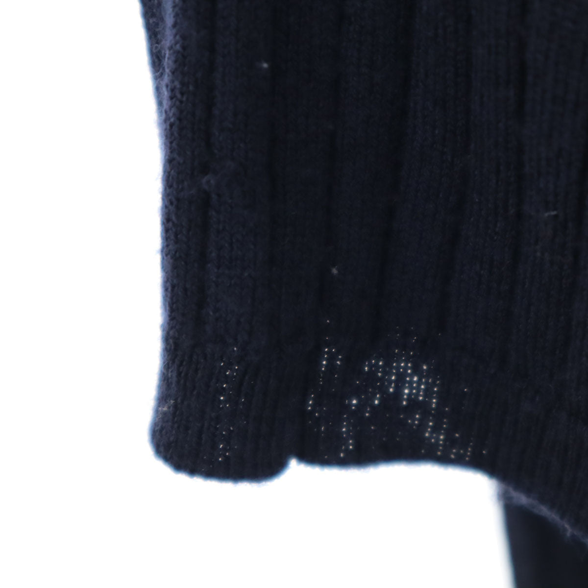 MACKINTOSH LONDON マッキントッシュロンドン 長袖 リブ ニット 40 ネイビー セーター レディース