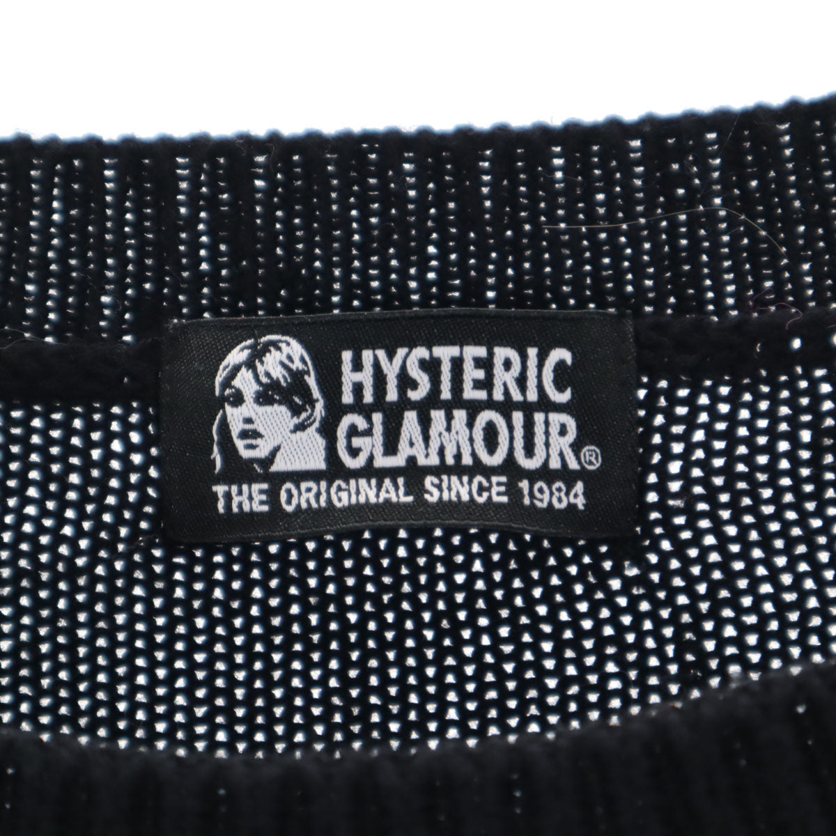 HYSTERIC GLAMOUR ヒステリックグラマー 長袖 ドルマン セーター FREE ブラック ニット レディース