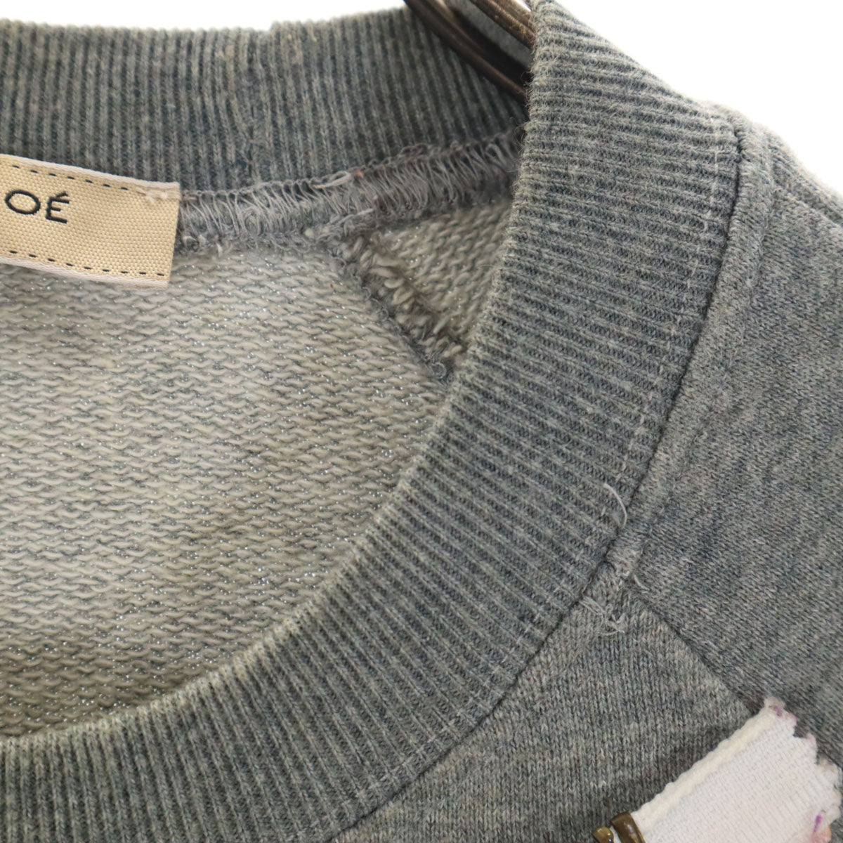 SEE BY CHLOE シーバイクロエ イタリア製 長袖 スウェット トレーナー 38 グレー レディース