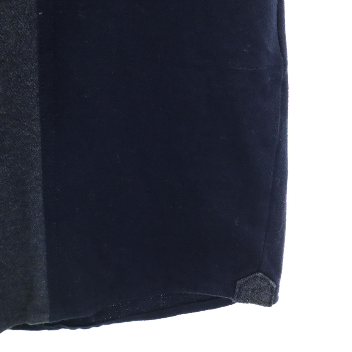 LANVIN LA COLLECTION ランバンコレクション 日本製 長袖 ネルシャツ M ネイビー メンズ