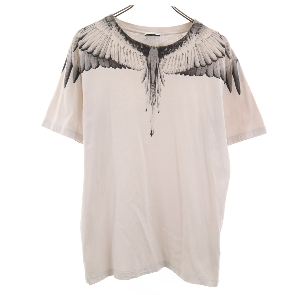 MARCELO BURLON マルセロバーロン ポルトガル製 ウィングスプリント 半袖 Tシャツ XS アイボリー系 メンズ