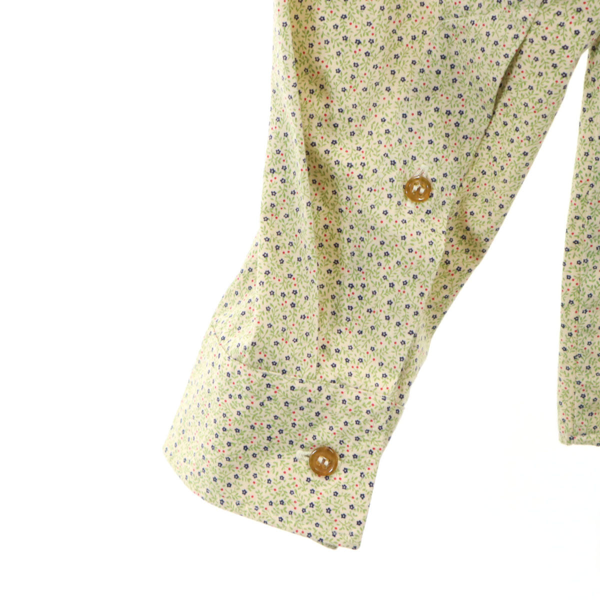 Vivienne WestwoodMAN ヴィヴィアンウエストウッドマン 日本製 小花柄 長袖 コットンシャツ 50 クリーム系 メンズ