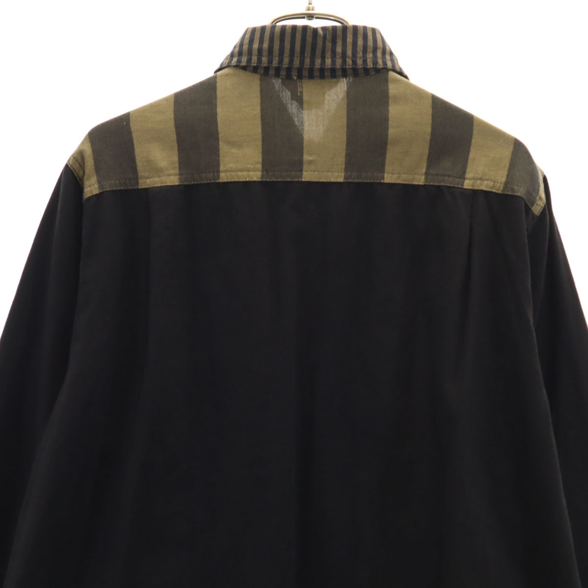 FENDI jeans フェンディ ジーンズ イタリア製 長袖 ワークシャツ 42 ブラック レディース