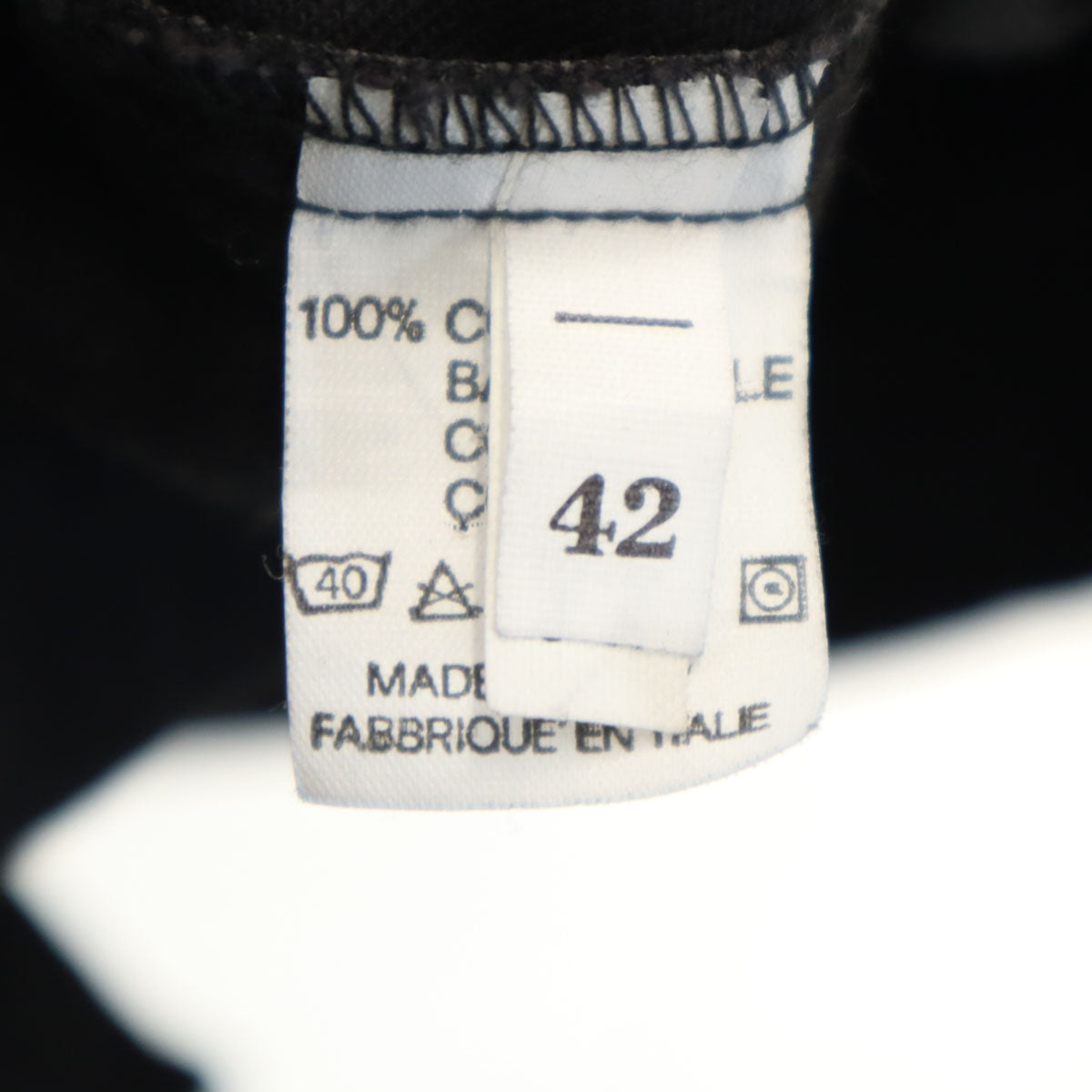 FENDI jeans フェンディ ジーンズ イタリア製 長袖 ワークシャツ 42 ブラック レディース