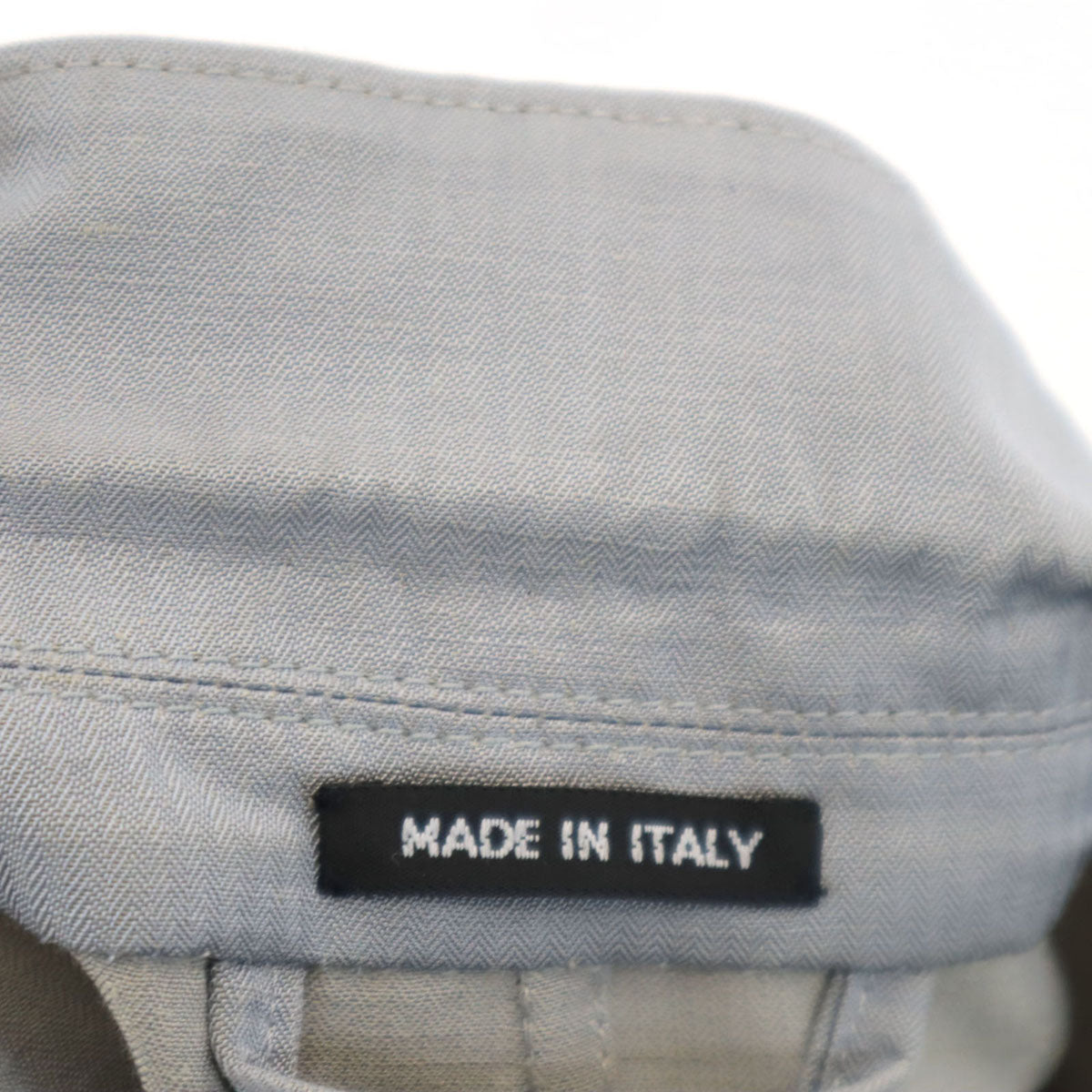 GIORGIO ARMANI ジョルジオアルマーニ イタリア製 リネンブレンド ヘリンボーン柄 テーラードジャケット 50 グレー アンコン メンズ