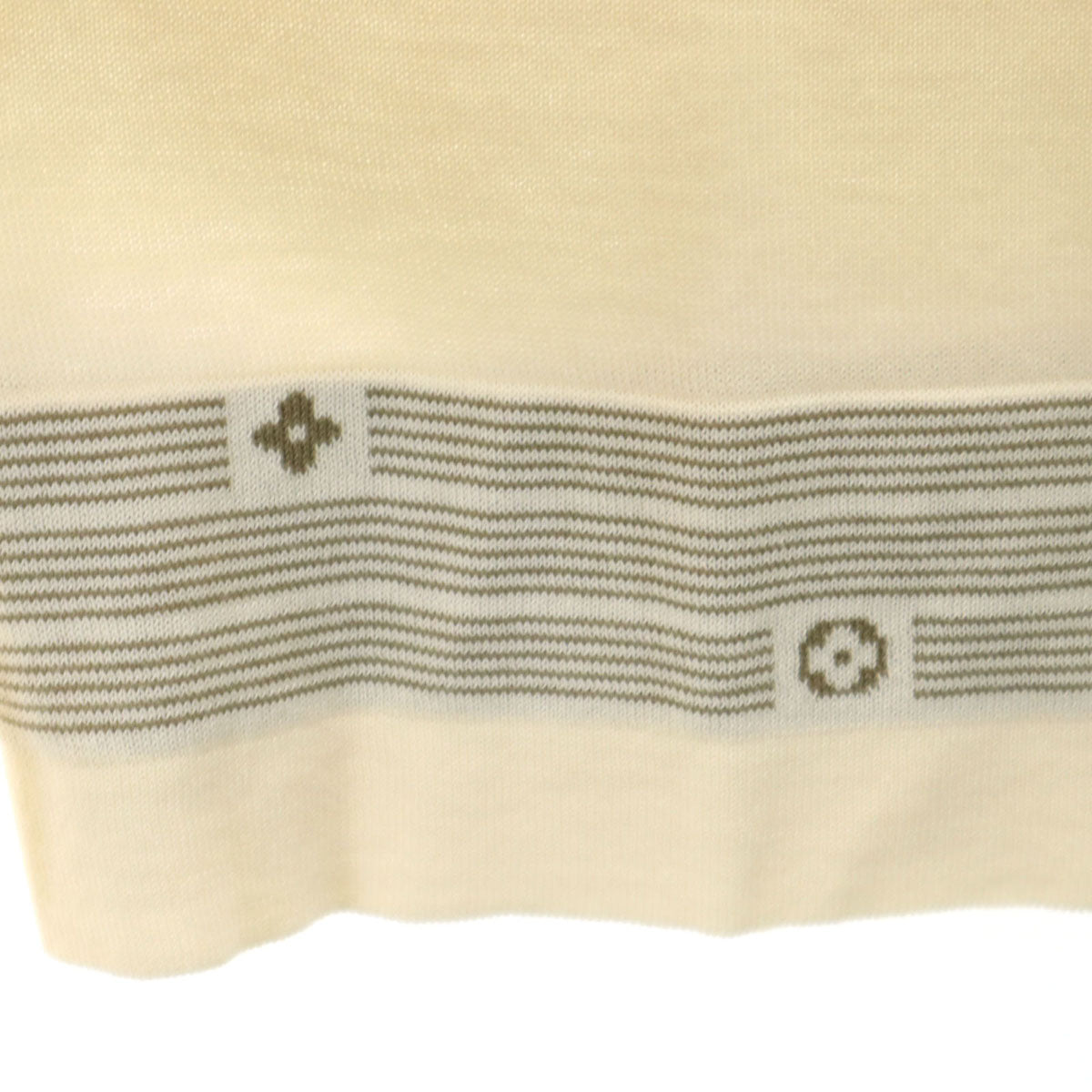 LOUIS VUITTON ルイヴィトン イタリア製 長袖 ニットカーディガン M クリーム系 レディース