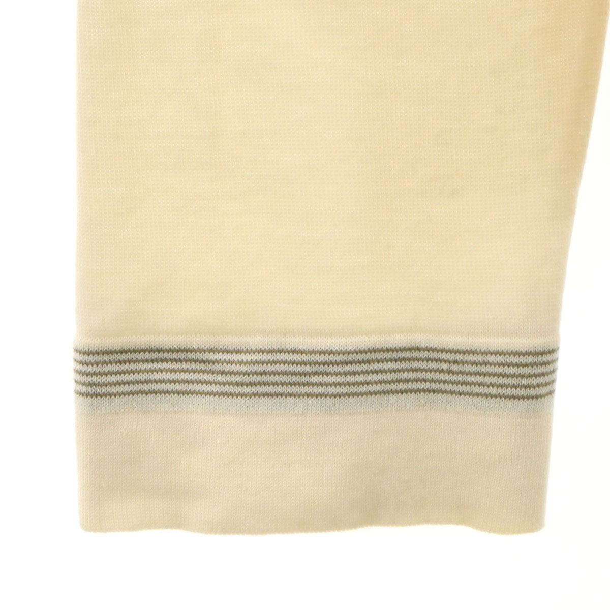 LOUIS VUITTON ルイヴィトン イタリア製 長袖 ニットカーディガン M クリーム系 レディース