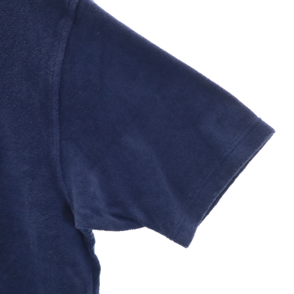 TOMMY HILFIGER トミーヒルフィガー 90s オールド 半袖 パイル地 Vネック Tシャツ S ネイビー メンズ