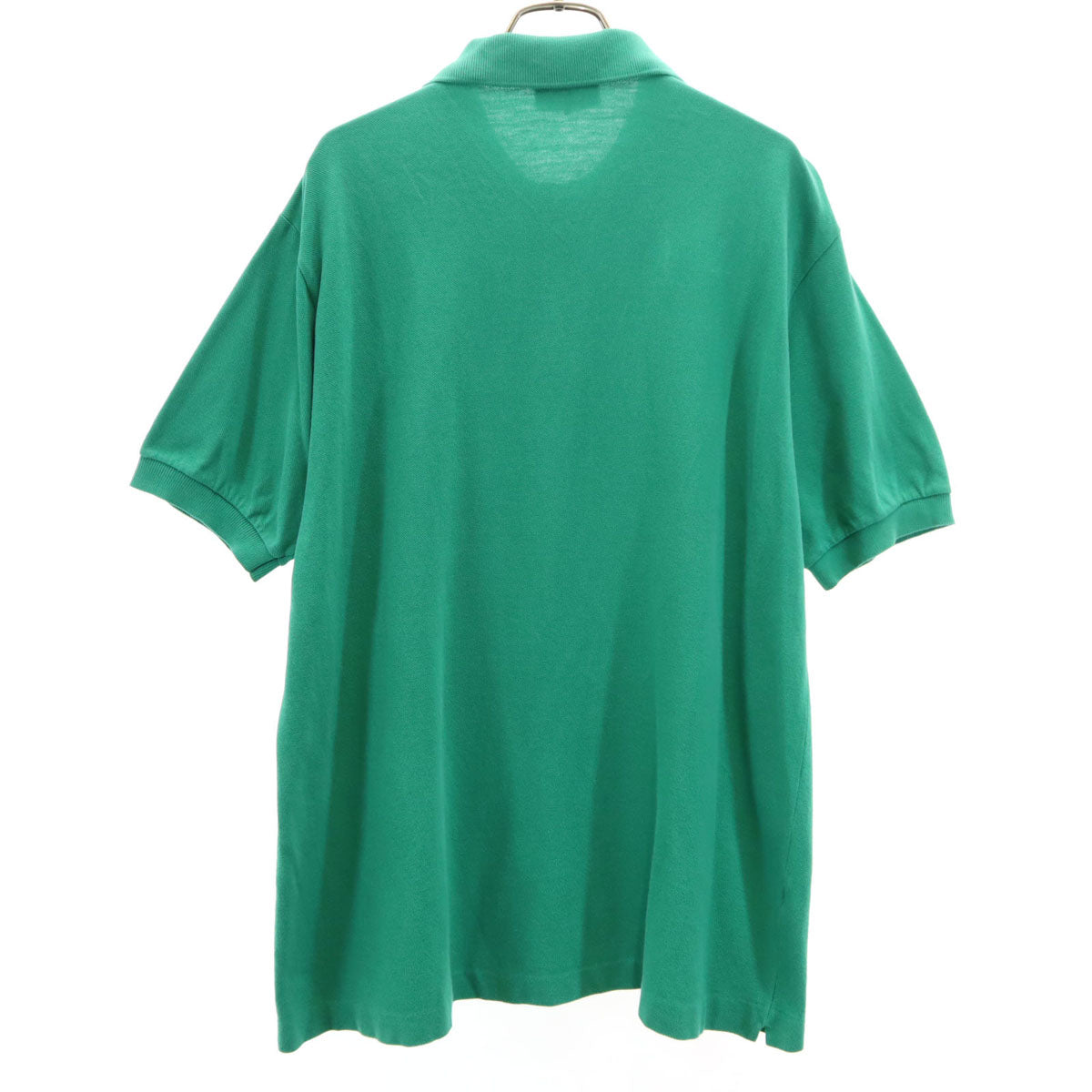 CHEMISE LACOSTE シュミーズラコステ 80s フランス製 ヴィンテージ 半袖 ポロシャツ 7 グリーン 鹿の子 ビッグサイズ メンズ