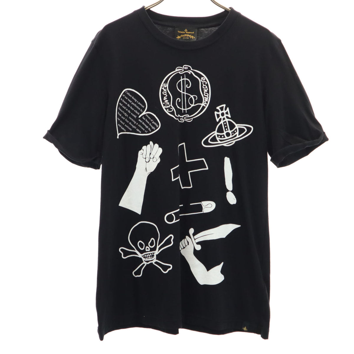 Vivienne Westwood ANGLOMANIA ヴィヴィアンウエストウッド アングロマニア 半袖 Tシャツ M ブラック メンズ