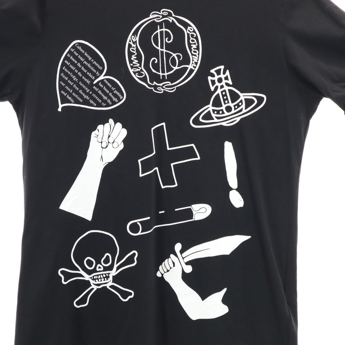 Vivienne Westwood ANGLOMANIA ヴィヴィアンウエストウッド アングロマニア 半袖 Tシャツ M ブラック メンズ