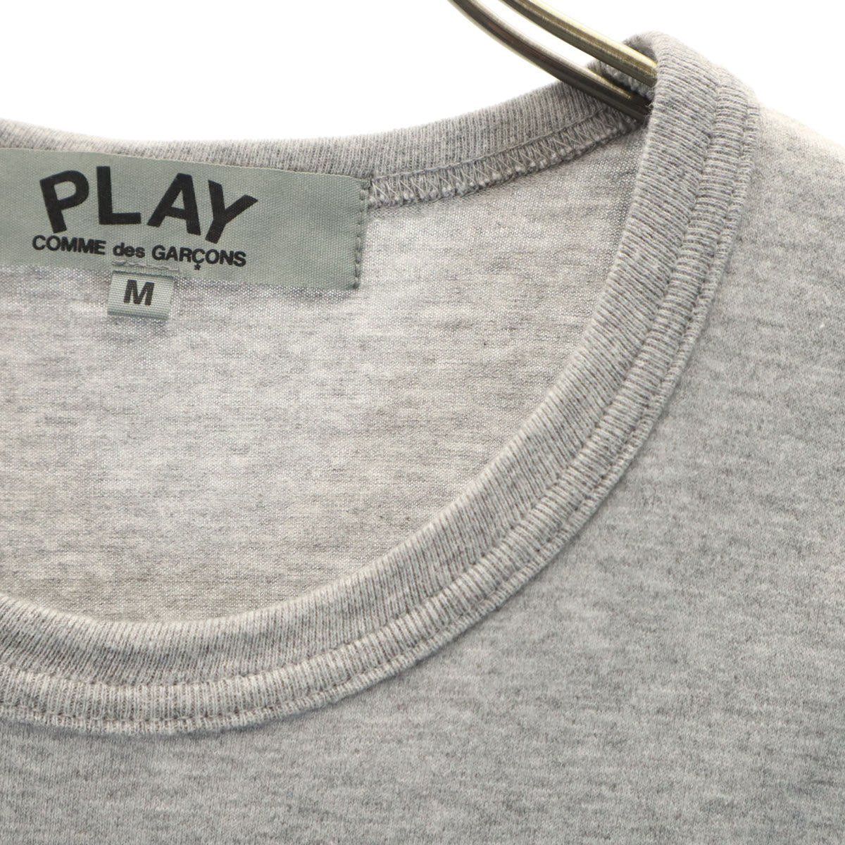 PLAY COMME des GARCONS プレイコムデギャルソン 2017年 日本製 半袖 Tシャツ M グレー レディース