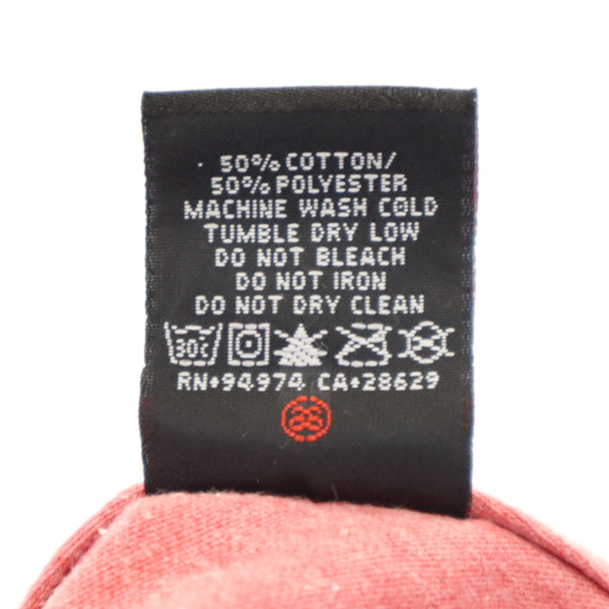 STUSSY ステューシー フォトプリント 半袖 Tシャツ L レッド系 メンズ