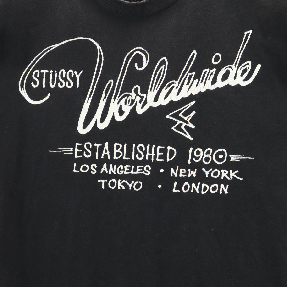STUSSY ステューシー 半袖 Tシャツ M ブラック メンズ