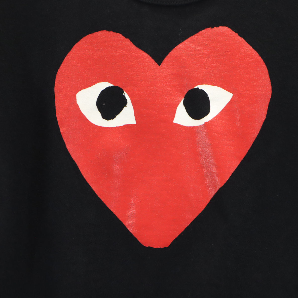 PLAY COMME des GARCONS プレイコムデギャルソン 2015年 日本製 半袖 Tシャツ S ブラック レディース