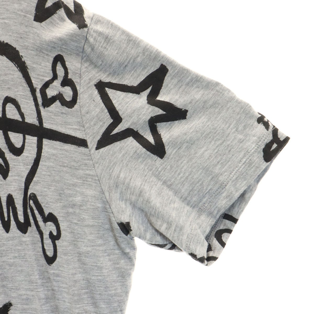 Vivienne WestwoodMAN ヴィヴィアンウエストウッドマン 日本製 落書き柄 半袖 Tシャツ 48 グレー メンズ