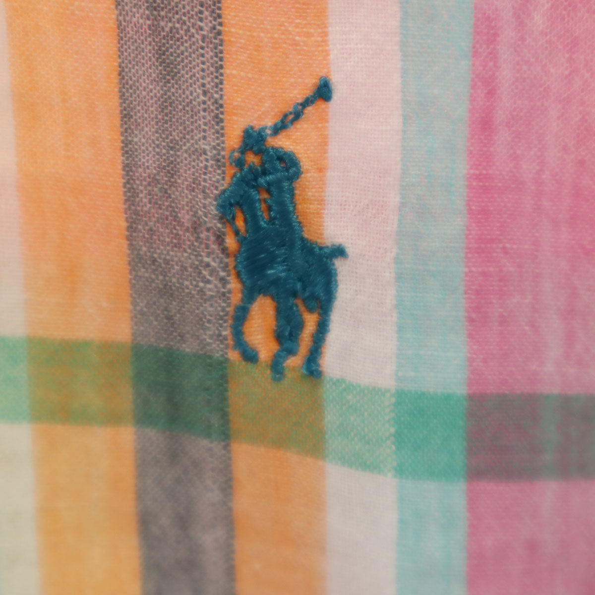 Polo by Ralph Lauren ポロバイラルフローレン 80s USA製 ボーイズ ヴィンテージ 緑タグ マドラスチェック柄 半袖 ボタンダウンシャツ 18 マルチ キッズ