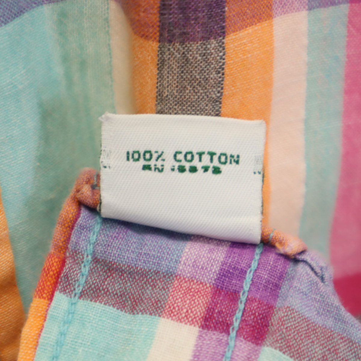 Polo by Ralph Lauren ポロバイラルフローレン 80s USA製 ボーイズ ヴィンテージ 緑タグ マドラスチェック柄 半袖 ボタンダウンシャツ 18 マルチ キッズ