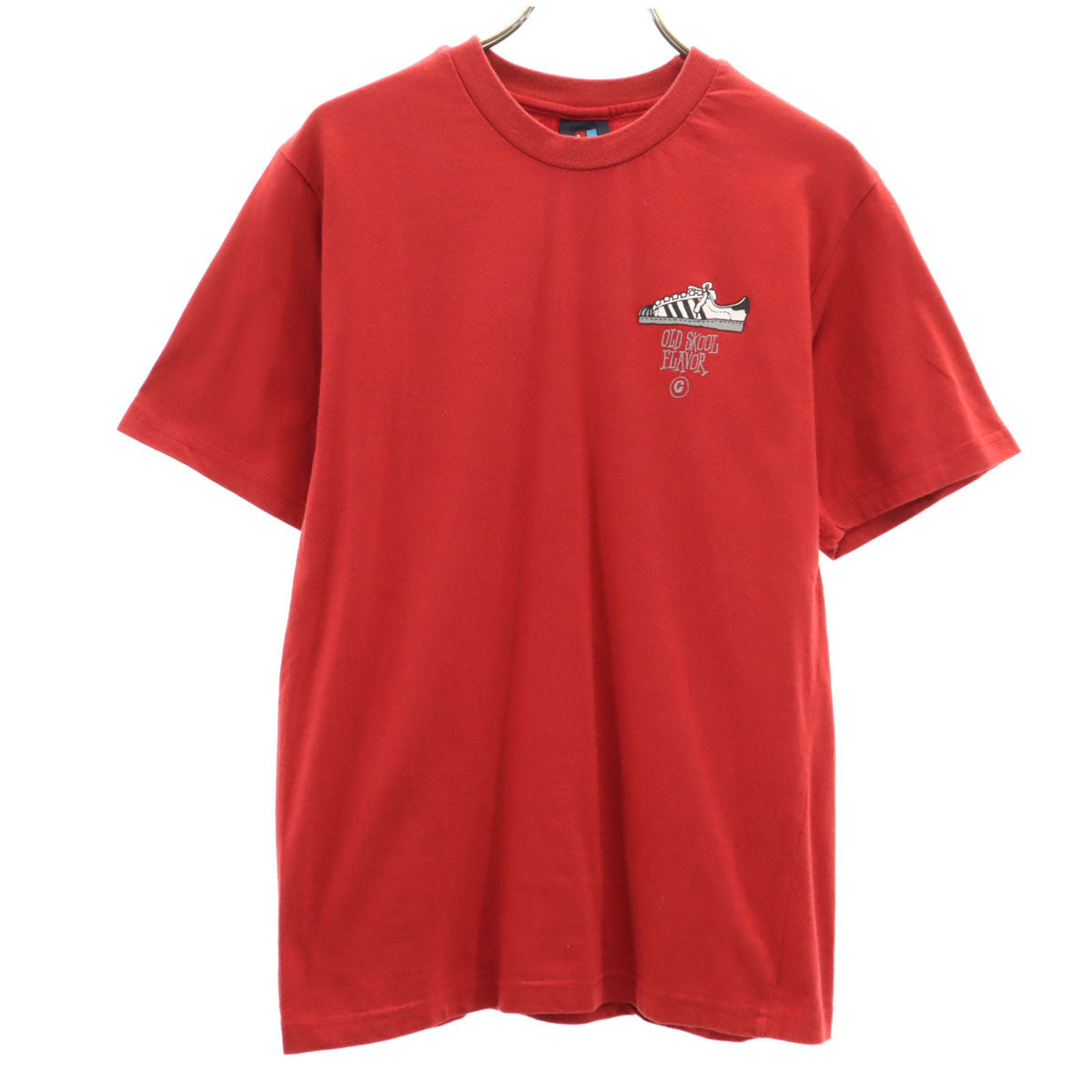 STUSSY ステューシー 90s USA製 オールド バックプリント スニーカー 半袖 Tシャツ M レッド オールドスクール メンズ