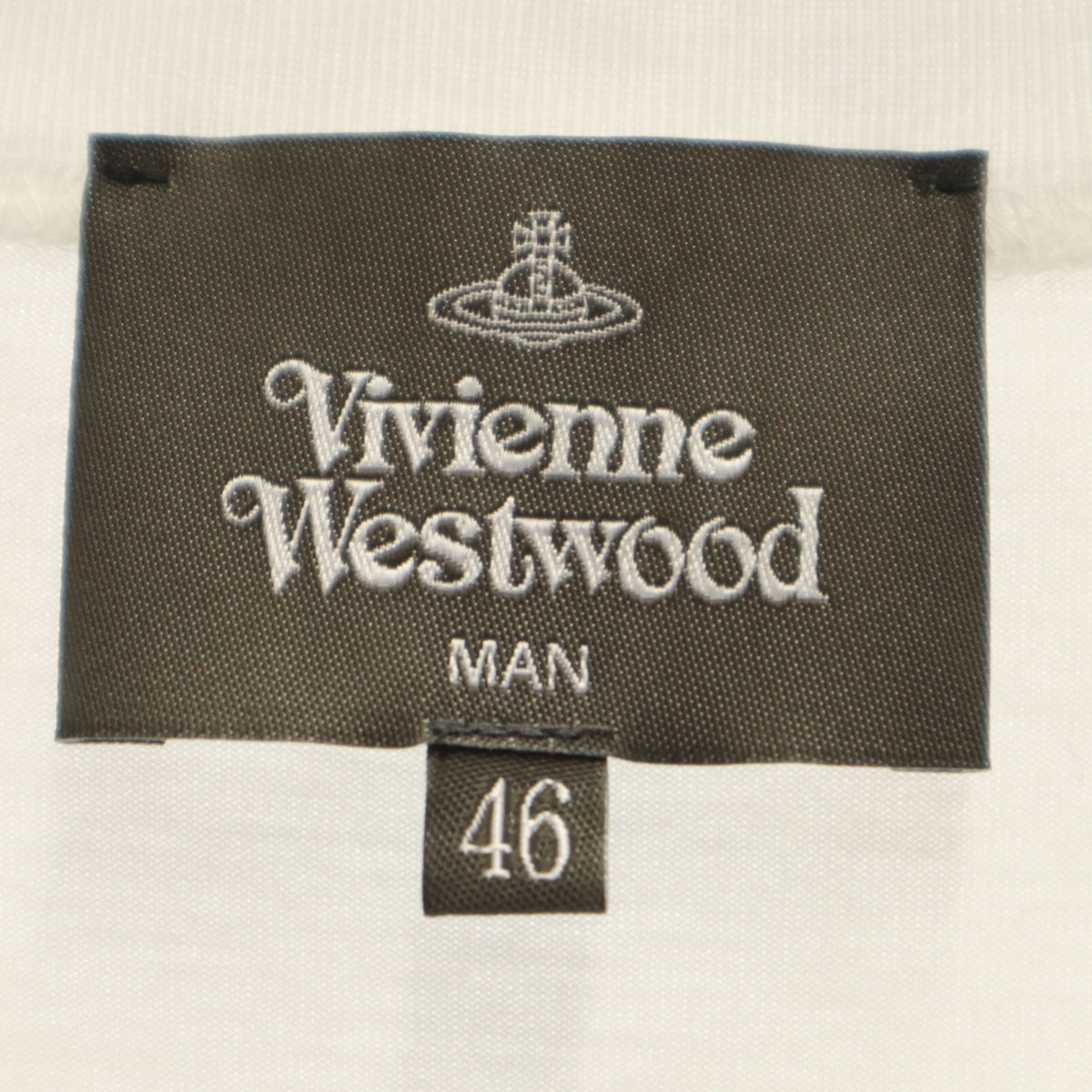 Vivienne WestwoodMAN ヴィヴィアンウエストウッドマン 日本製 SCULPTURE BOY 半袖 Tシャツ 46 ホワイト メンズ