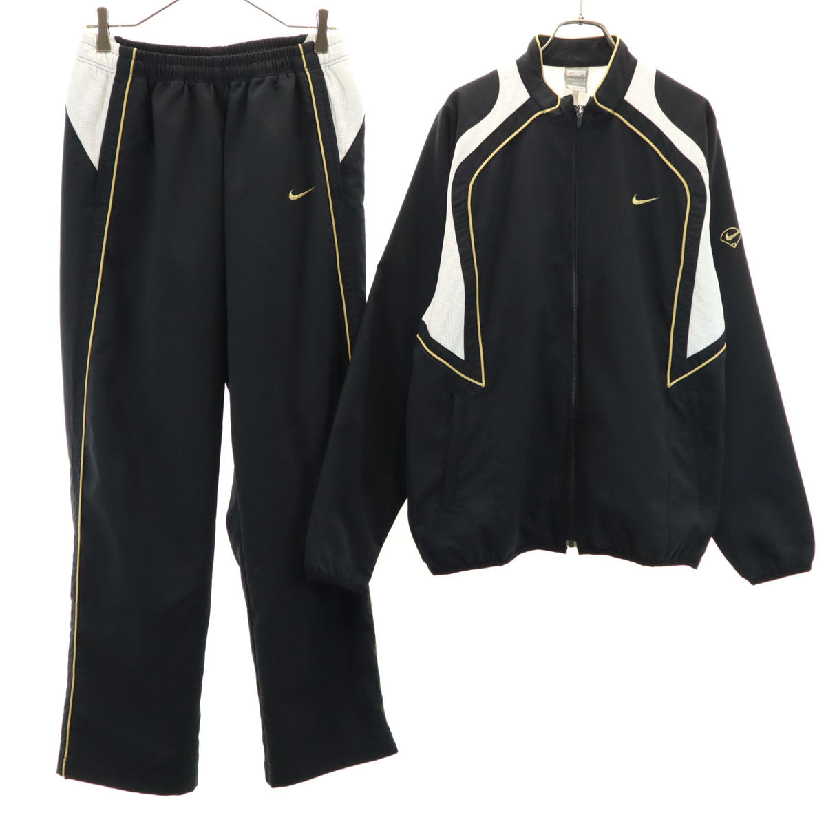 NIKE ナイキ 長袖 ジャージジャケット 上下 セットアップ L ブラック系