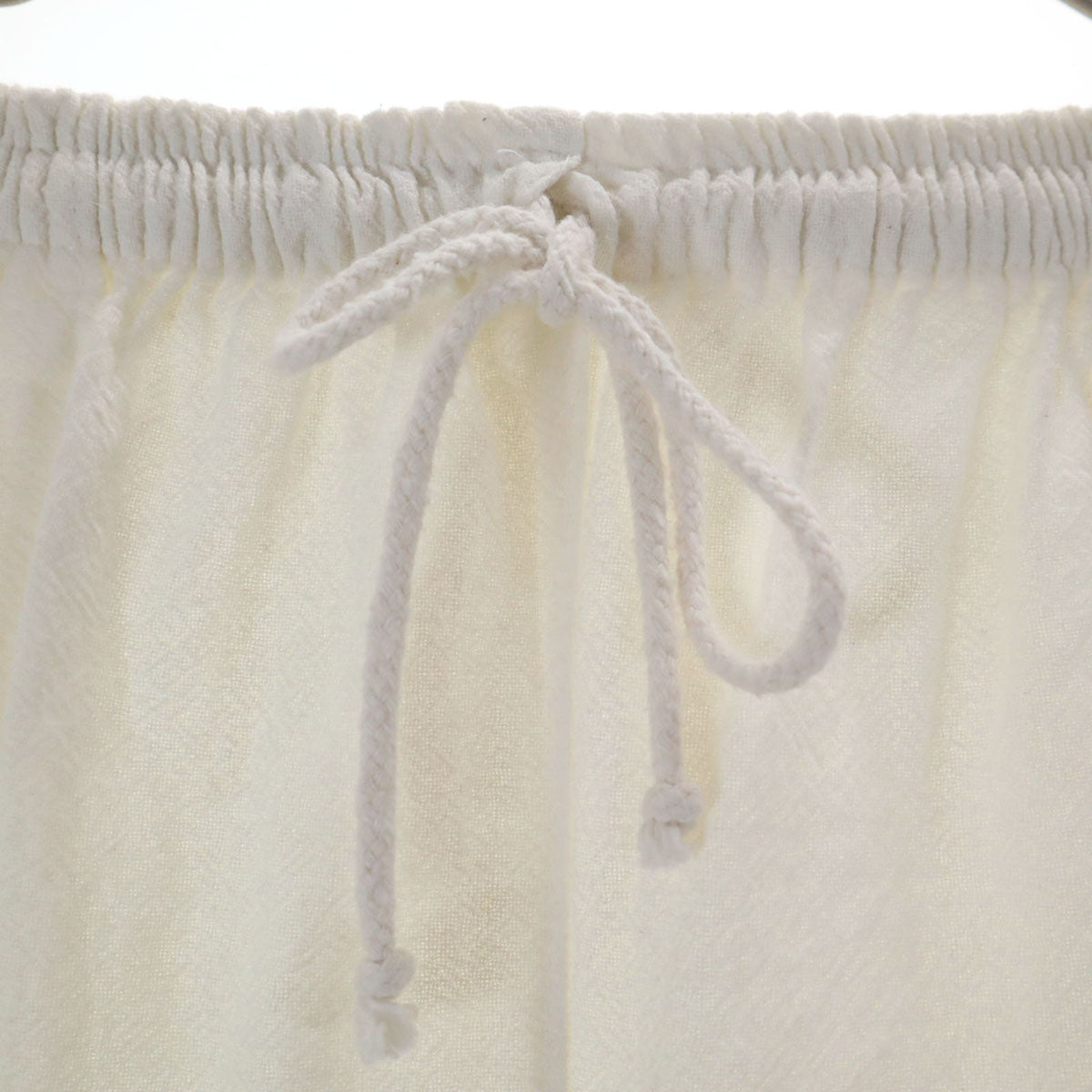 Euro Military ユーロミリタリー 長袖 チャイナ風 シャツ 上下 セットアップ 48 ホワイト系 メンズ