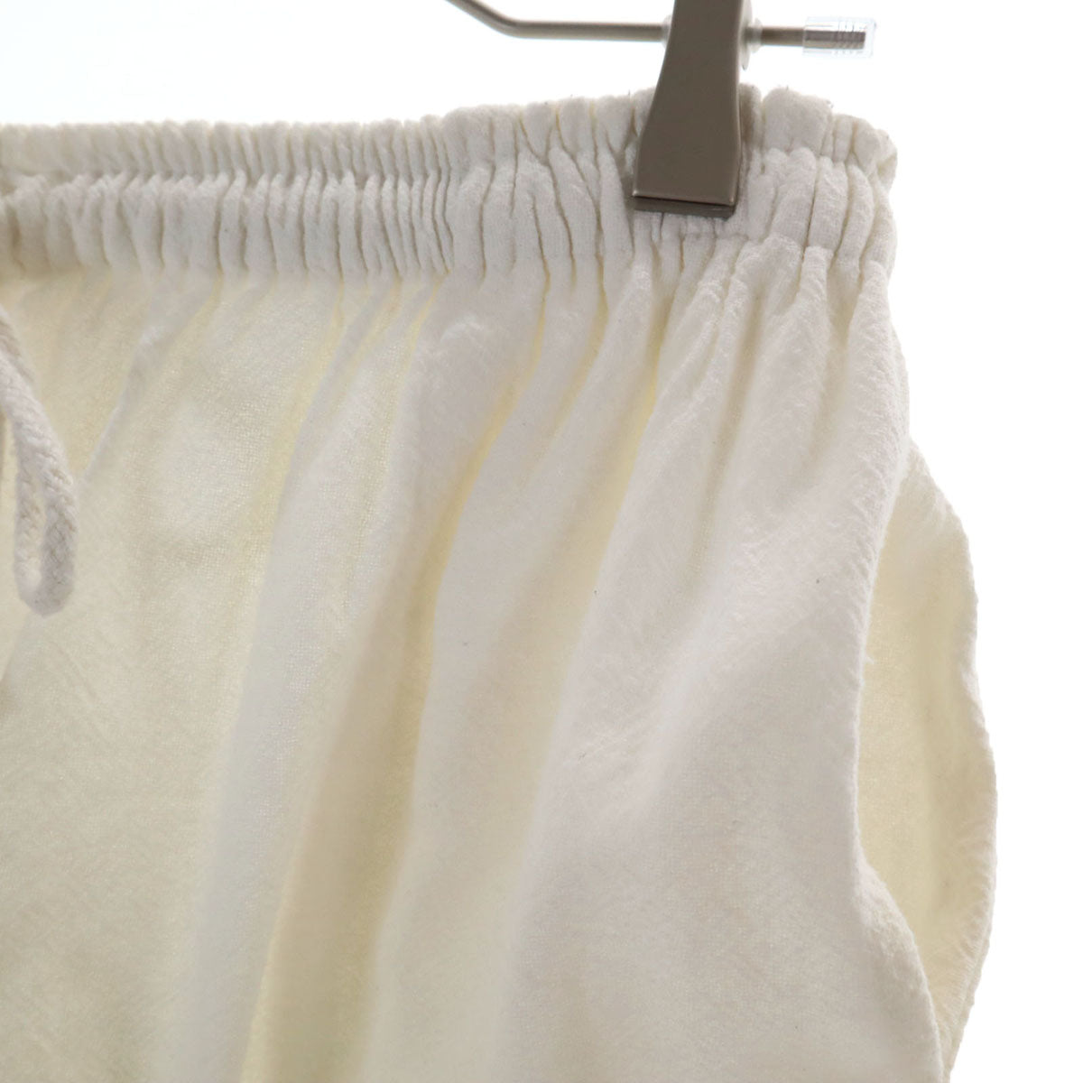 Euro Military ユーロミリタリー 長袖 チャイナ風 シャツ 上下 セットアップ 48 ホワイト系 メンズ