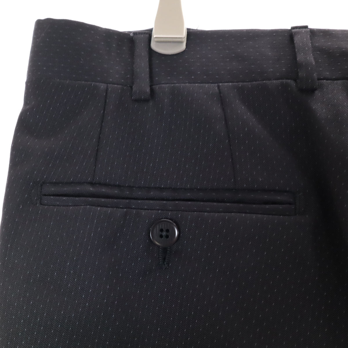 Emporio Armani エンポリオアルマーニ ストライプ パンツスーツ 上下 セットアップ 48 ブラック系 メンズ