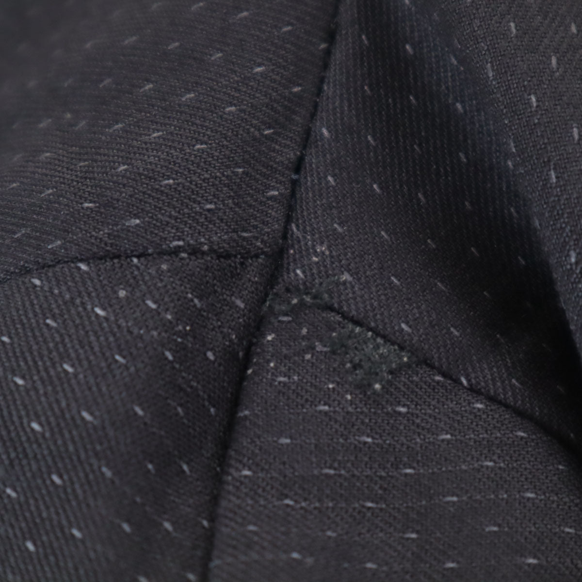 Emporio Armani エンポリオアルマーニ ストライプ パンツスーツ 上下 セットアップ 48 ブラック系 メンズ