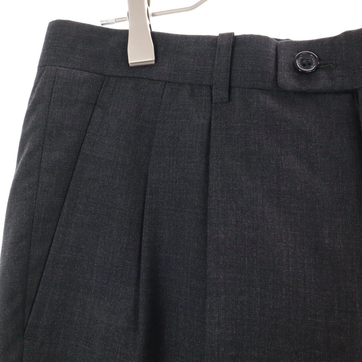 LANVIN ランバン 80s 90s オールド パンツスーツ 上下 セットアップ 48 チャコールグレー メンズ