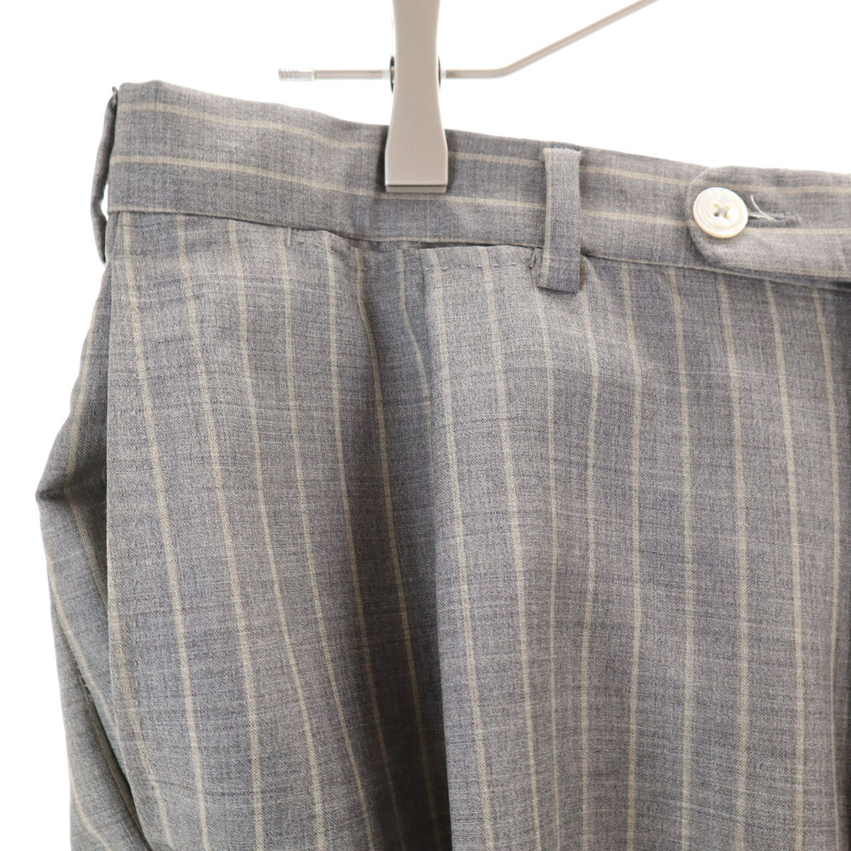 Ermenegildo Zegna エルメネジルドゼニア SUMMER TROFEO ストライプ パンツスーツ 上下 セットアップ 50C グレー系 メンズ