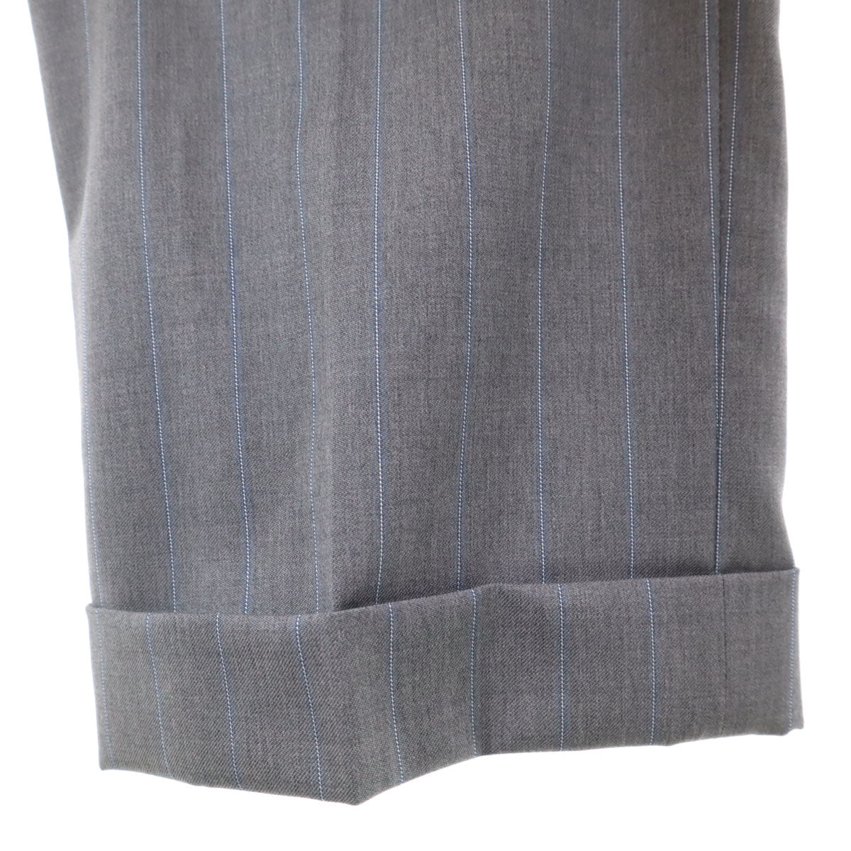 ARMANI COLLEZIONI アルマーニ コレツィオーニ ストライプ パンツスーツ 上下 セットアップ 44 グレー系 メンズ