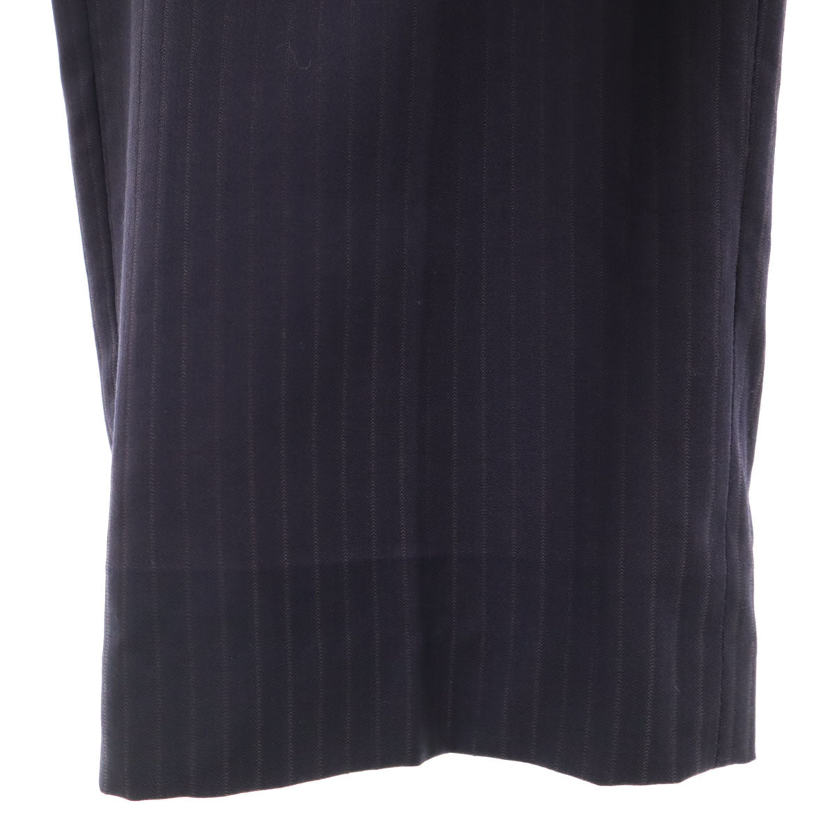 ARMANI COLLEZIONI アルマーニ コレツィオーニ イタリア製 ストライプ パンツスーツ 上下 セットアップ 46 ネイビー系 メンズ