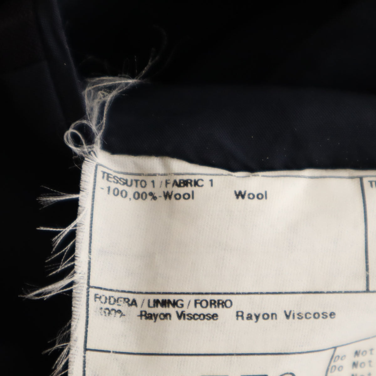 ARMANI COLLEZIONI アルマーニ コレツィオーニ イタリア製 ストライプ パンツスーツ 上下 セットアップ 46 ネイビー系 メンズ