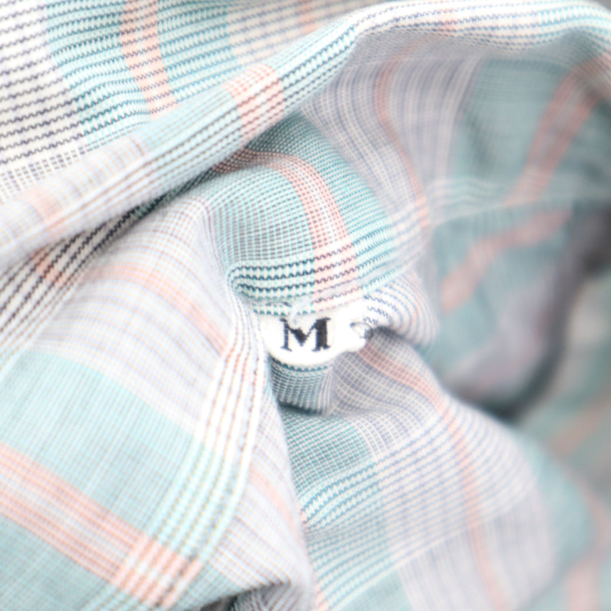 Christian Dior クリスチャンディオール 90s オールド チェック 長袖 オープンカラー シャツ グリーン系 メンズ