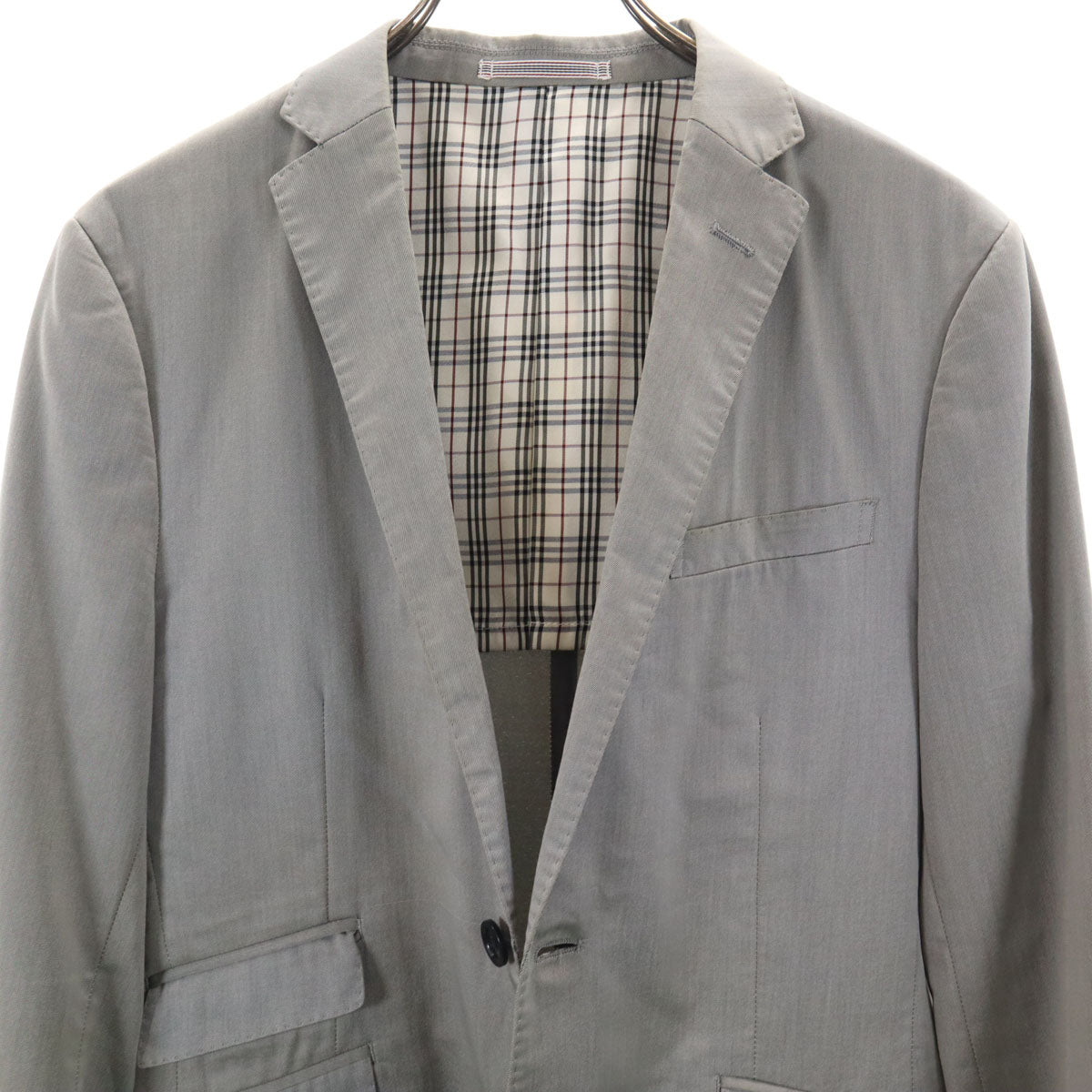 BURBERRY BLACK LABEL バーバリーブラックレーベル テーラードジャケット M グレー 三陽商会 メンズ