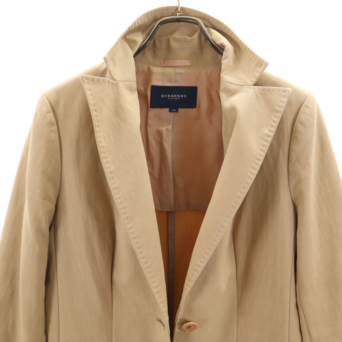 BURBERRY LONDON バーバリーロンドン テーラードジャケット 42 ベージュ 三陽商会 レディース