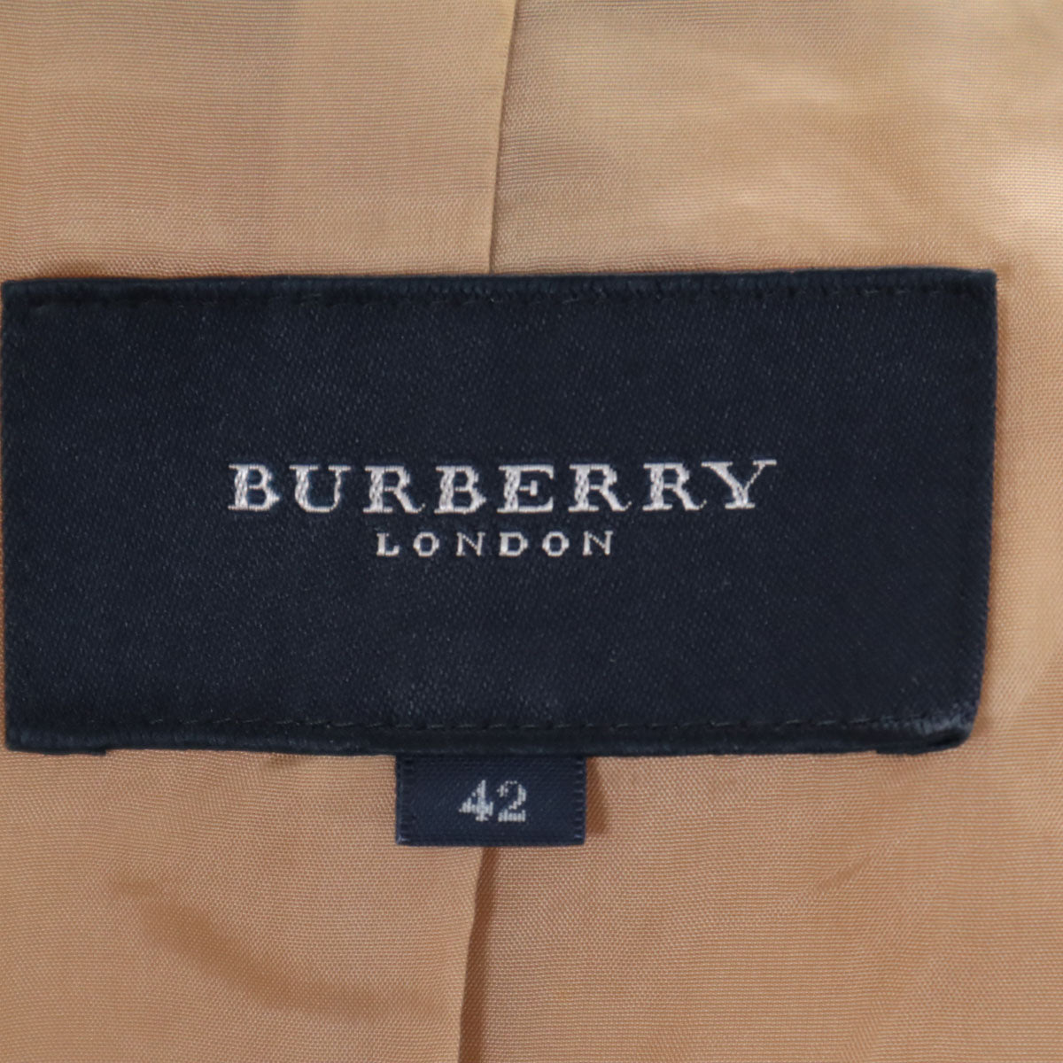 BURBERRY LONDON バーバリーロンドン テーラードジャケット 42 ベージュ 三陽商会 レディース