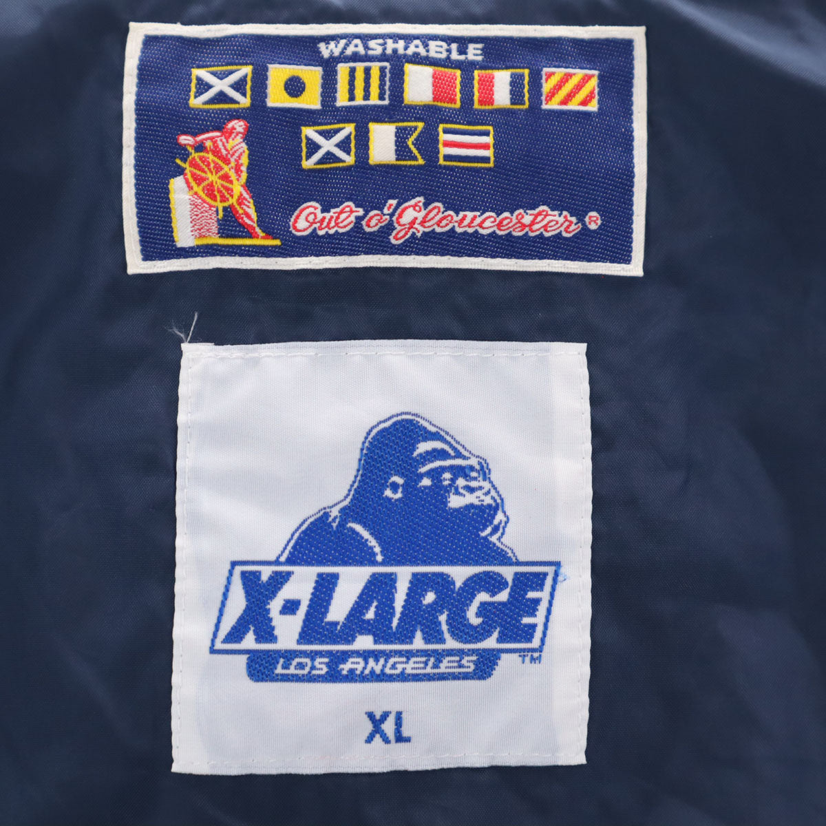 XLARGE エクストララージ マイティマック コラボ ボート ジャケット XL ネイビー ブルゾン メンズ